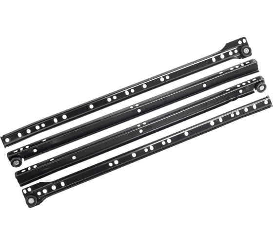 Изображение товара Направляющие StahlBuro роликовые, 2 шт., 450/0,8 мм, черный 16312