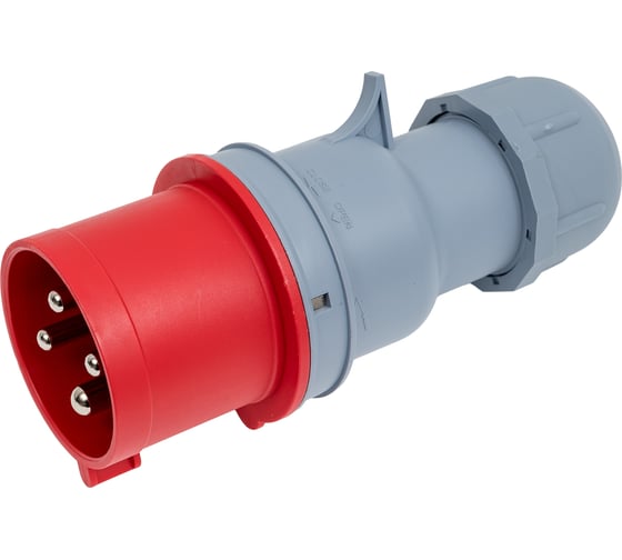 Изображение товара Вилка переносная DEKraft 3Р+РЕ 32А 380В IP44 ВП-103 26103DEK