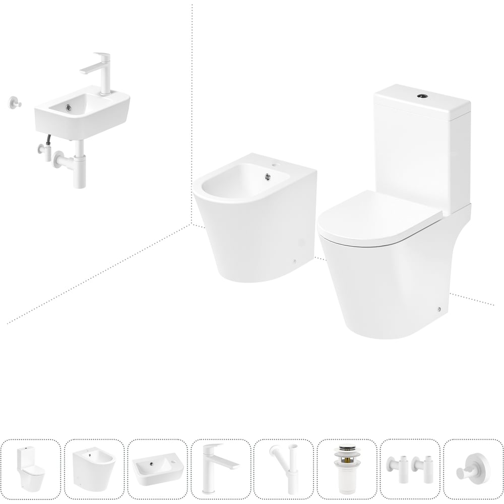 Изображение товара Унитаз-компакт Lavinia Boho Biore 8 в 1 для туалета