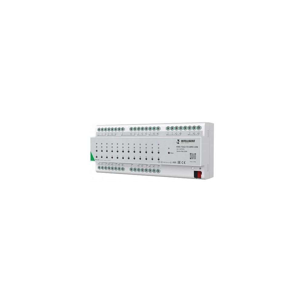 Изображение товара Релейный модуль INTELLIGENT ARLIGHT Arlight KNX-7242-72-DRO-DIN Grey IARL, IP20 Пластик, 2 го 1шт 049900