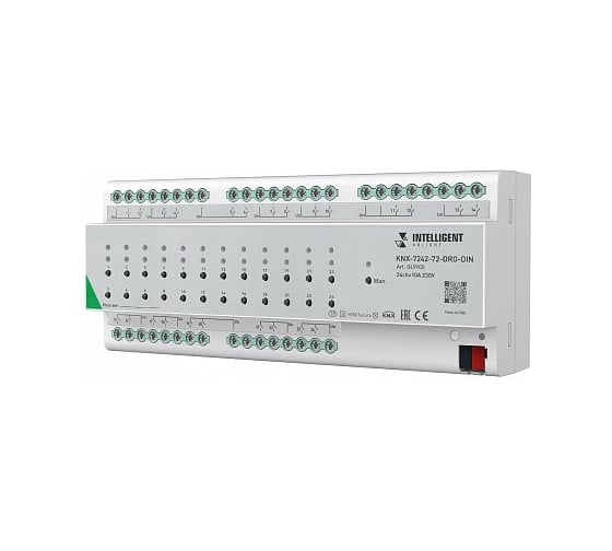 Изображение товара Релейный модуль INTELLIGENT ARLIGHT Arlight KNX-7242-72-DRO-DIN Grey IARL, IP20 Пластик, 2 го 1шт 049900