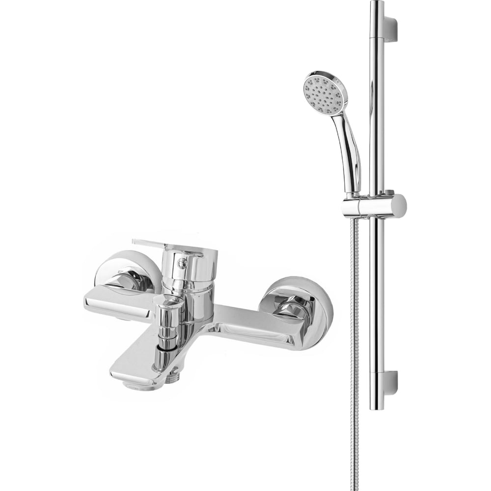 Изображение товара Смеситель для ванны с душем ORANGE Flat хром M12-611cr однорычажный