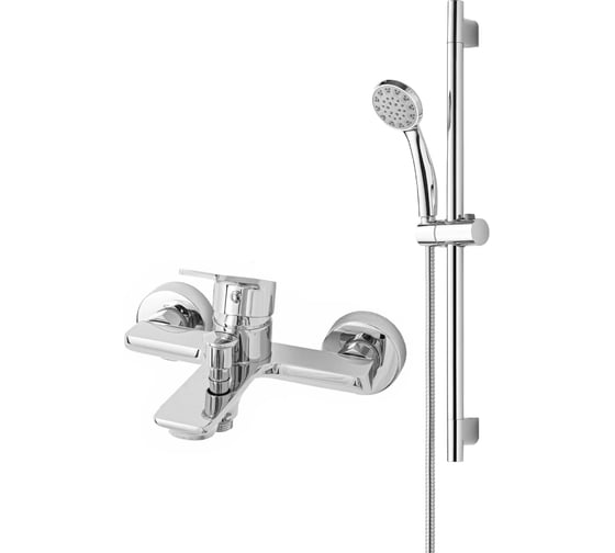 Изображение товара Смеситель для ванны с душ.гарнитуром ORANGE Flat хром M12-611cr