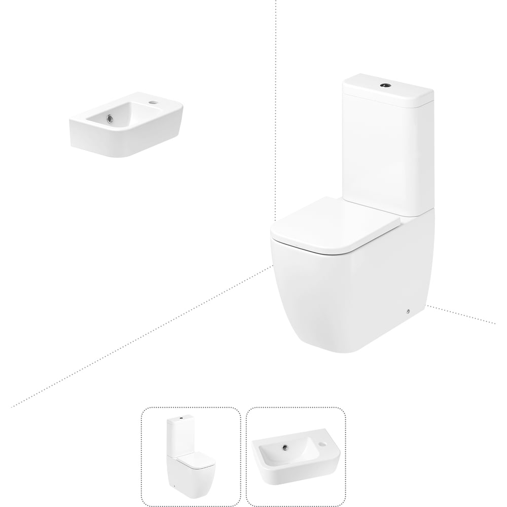 Изображение товара Унитаз-компакт Lavinia Boho One с раковиной и каскадным сливом