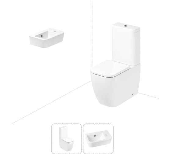 Изображение товара Унитаз-компакт Lavinia Boho One в комплекте 2 в 1 для туалета 202008295