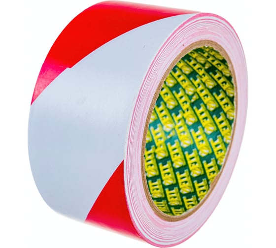 Изображение товара Разметочная лента FIT IT красно-белая, 50 мм х 25 м 11858