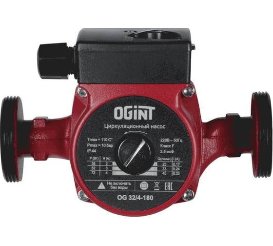 Изображение товара Насос циркуляционный Ogint OG 32/4-180 PN10 230В в/к 215-1513
