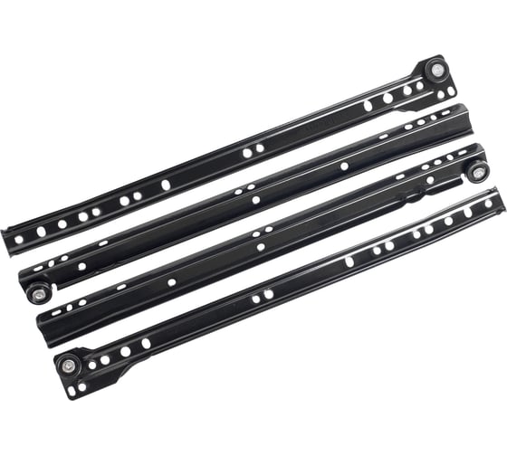 Изображение товара Направляющие StahlBuro роликовые, 2 шт., 350/0,8 мм, черный 16310