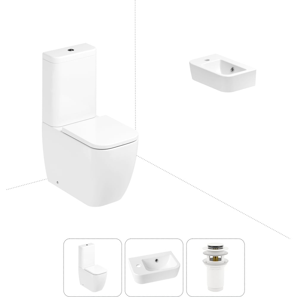 Изображение товара Унитаз-компакт Lavinia Boho One в комплекте 3 в 1 для туалета