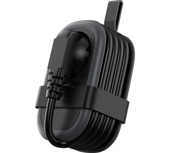 Изображение товара Удлинитель Cablexpert Exnovo mini 1р, 16А, 1xType-C PD, 20Вт, 2хUSB QC, 1.13м, ур.защ 1+, черн, EXN-1-CU2-B-1.13