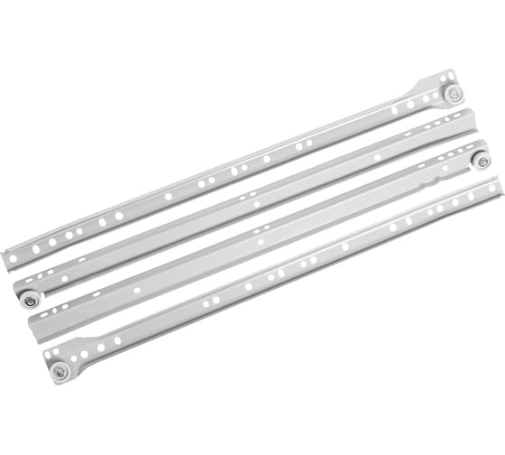 Изображение товара Направляющие StahlBuro роликовые, 2 шт., 450/0,8 мм, серый 16318