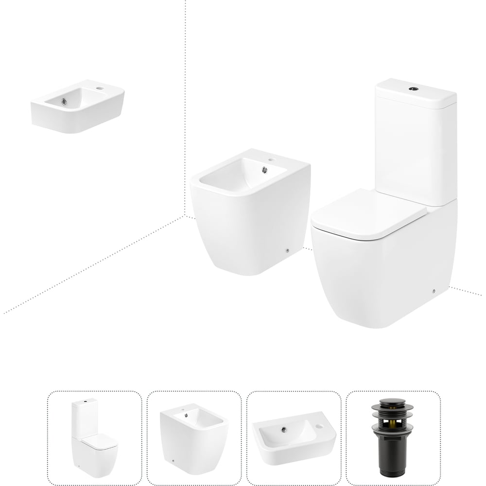 Изображение товара Унитаз-компакт Lavinia Boho One 4 в 1 комплект для туалета санфарфор