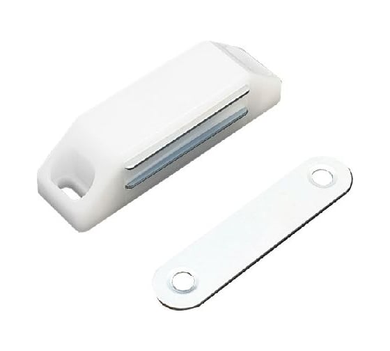 Изображение товара Магнит мебельный StahlBuro L-60 h-15 белый 4 шт 15936