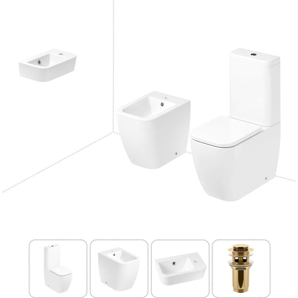 Изображение товара Унитаз-компакт Lavinia Boho One с биде и раковиной в комплекте