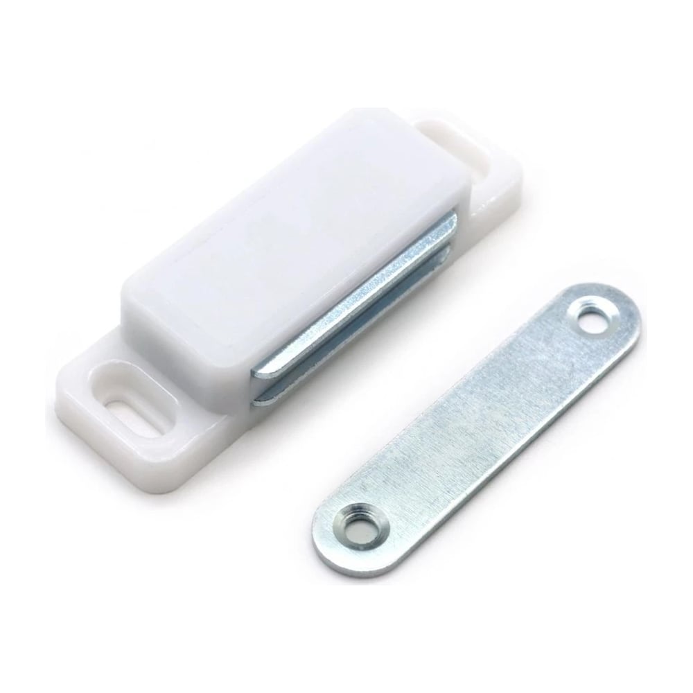 Изображение товара Магнит мебельный StahlBuro L-74 h-15 белый 4 шт 15938