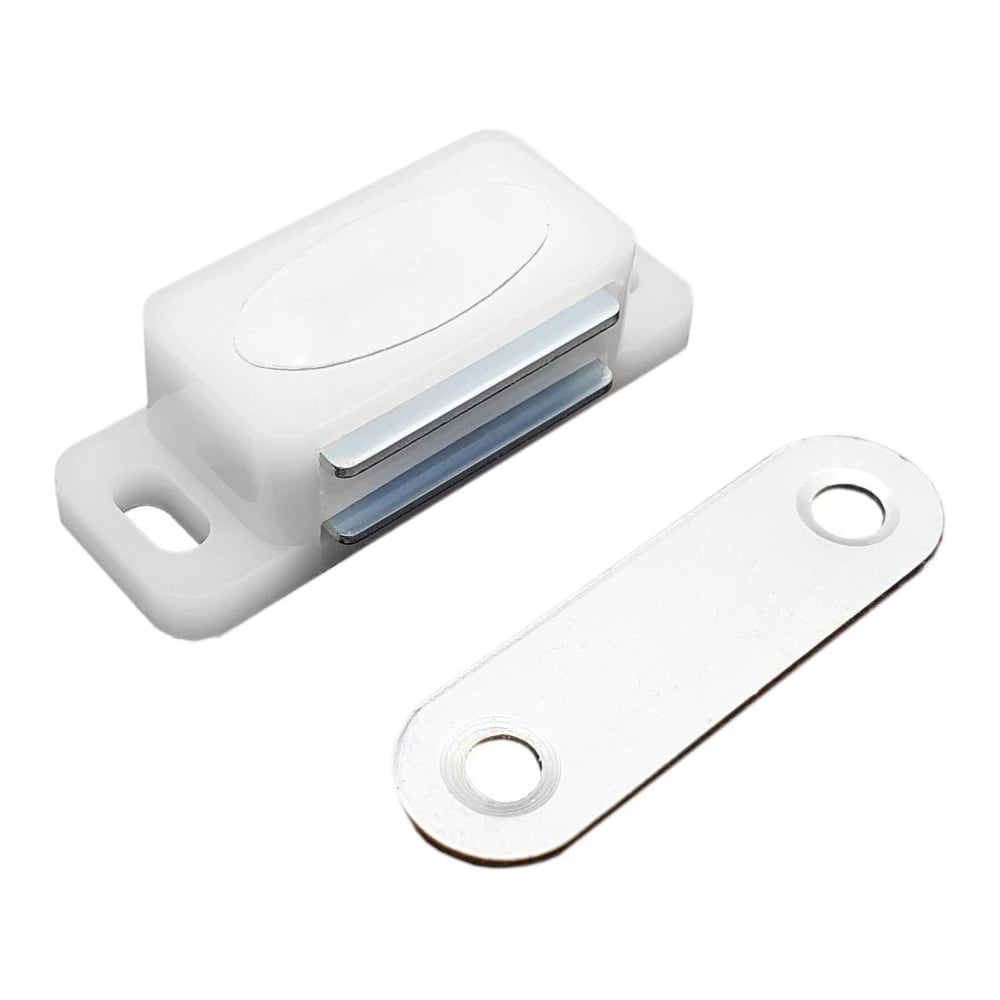 Изображение товара Магнит мебельный StahlBuro L-42 h-12,5 белый 4 шт