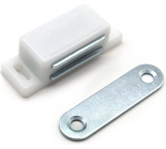 Изображение товара Магнит мебельный StahlBuro L-45 h-14 белый 4 шт 15934