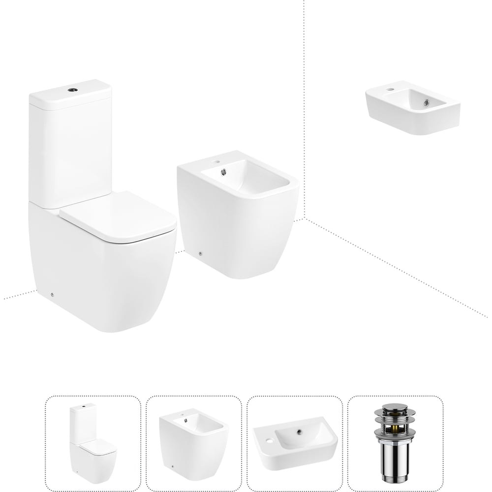 Изображение товара Унитаз-компакт Lavinia Boho One 4 в 1 комплект для туалета санфаянс