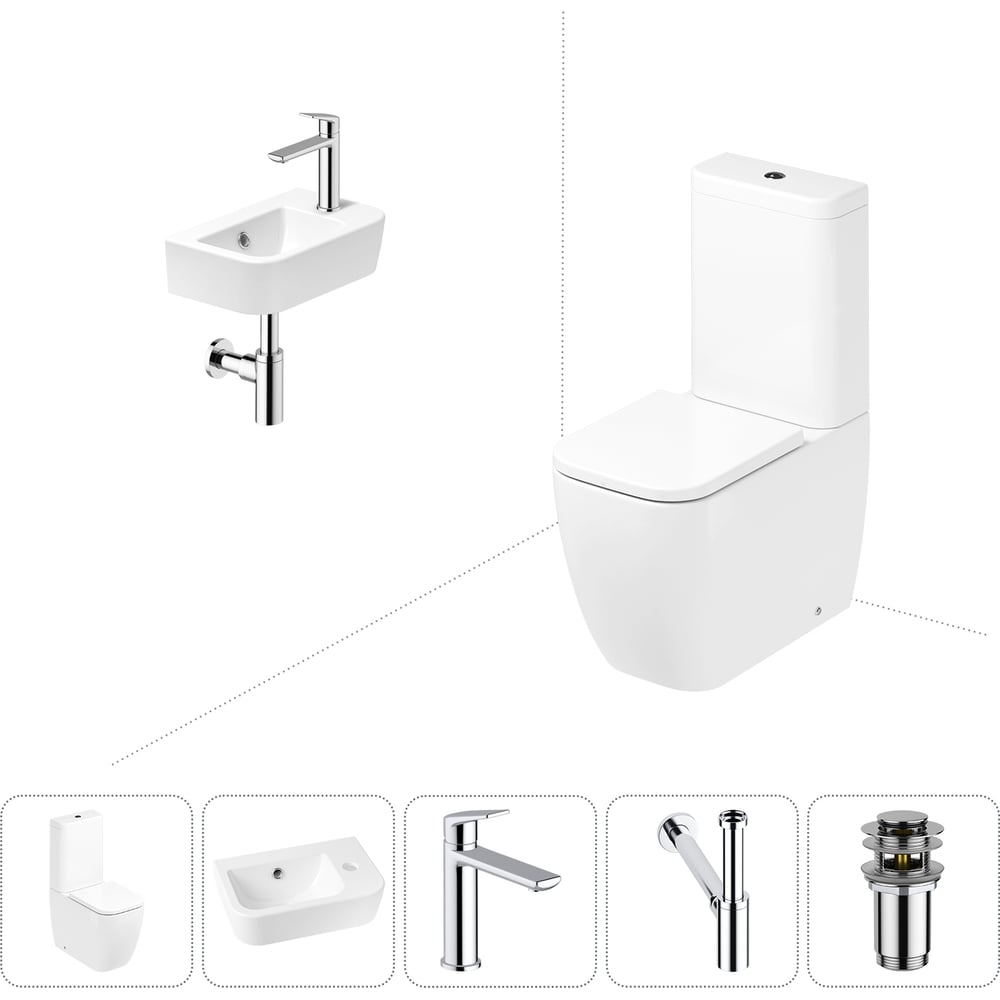 Изображение товара Унитаз-компакт Lavinia Boho One с раковиной и смесителем