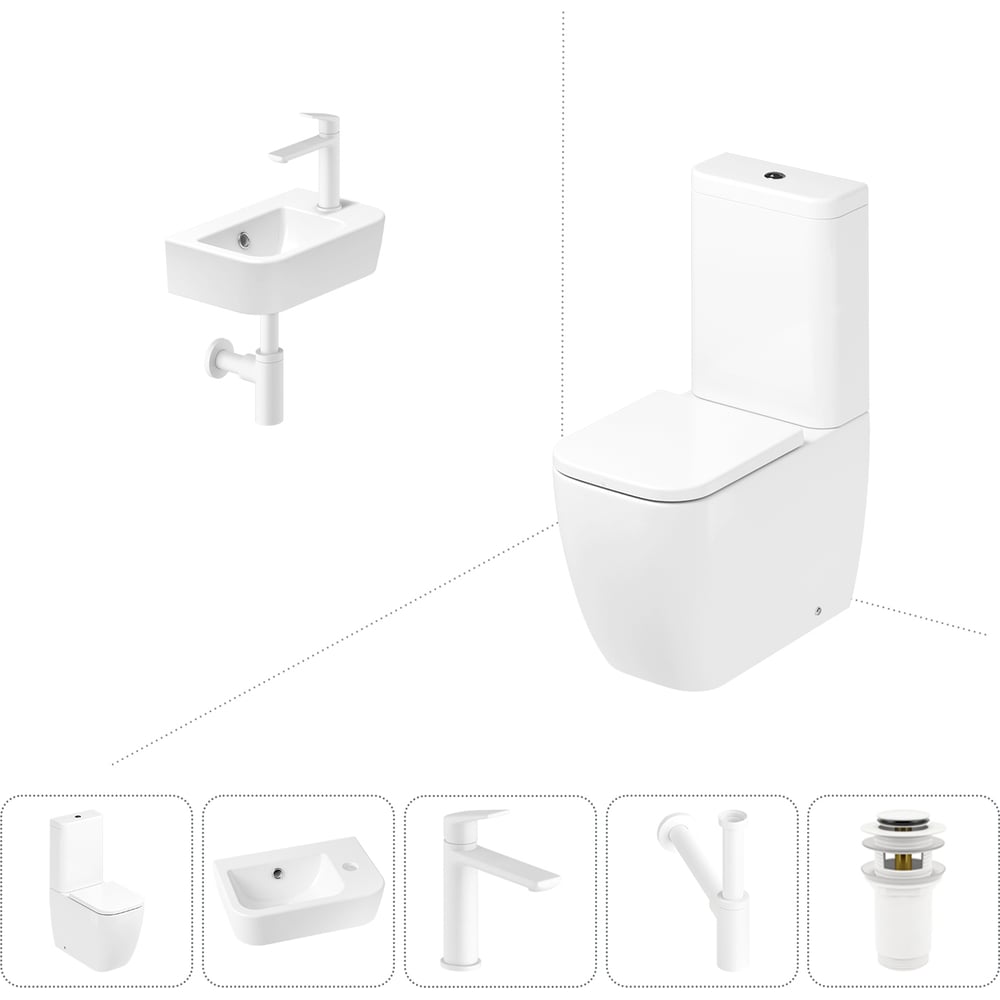 Изображение товара Унитаз-компакт Lavinia Boho One 5 в 1 с раковиной в комплекте