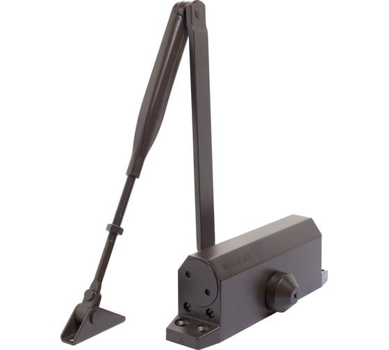 Изображение товара Доводчик дверной БУЛАТ ARCTIC ДД 502/4 A-С (60-120 кг) коричневый, морозостойкий 15370