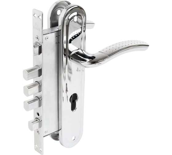 Изображение товара Замок врезной с ручками БУЛАТ ЗВ 4-4B.60.80.01.04-R АЛЬФА хром, без ц/м (ЗВ4-0526R) 16191