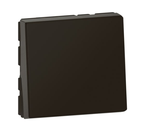 Изображение товара Переключатель на 2 направления Legrand Программа Mosaic 2 модуля 10 AX матовый черный 079111L