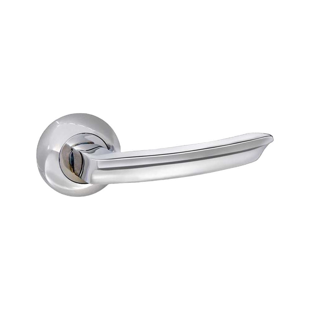 Изображение товара Ручка на фланце CRIT НА-34-СР 05757 для межкомнатных и входных дверей, хром, алюминий