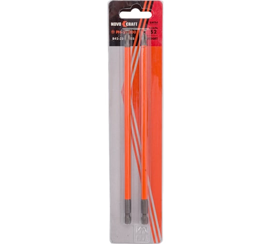 Изображение товара Биты в слайдере (2 шт; PH2; 200 мм; s2) Novocraft B42-22-2002S