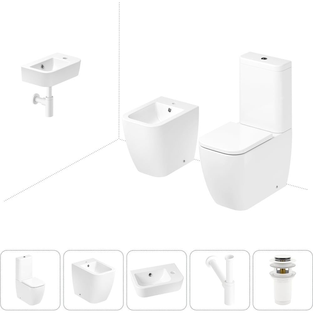 Изображение товара Унитаз-компакт Lavinia Boho One 5 в 1 для ванной санфаянс