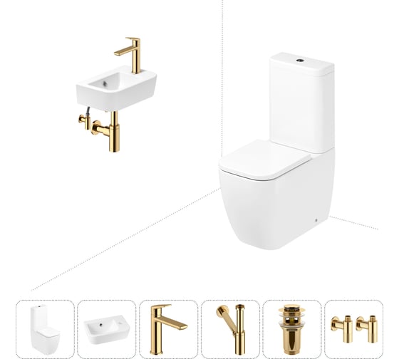 Изображение товара Унитаз-компакт Lavinia Boho One в комплекте 6 в 1 для туалета 202008617