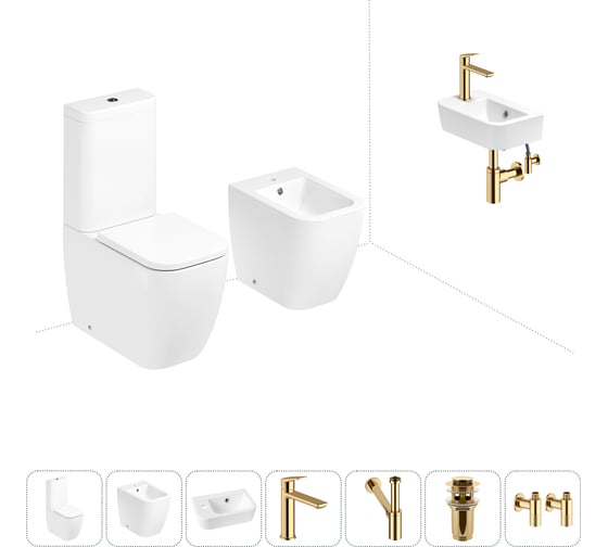 Изображение товара Унитаз-компакт Lavinia Boho One в комплекте 7 в 1 для туалета 202009018