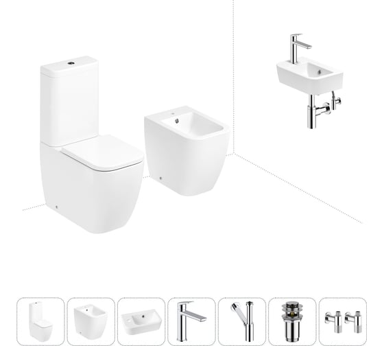 Изображение товара Унитаз-компакт Lavinia Boho One в комплекте 7 в 1 для туалета 202009016