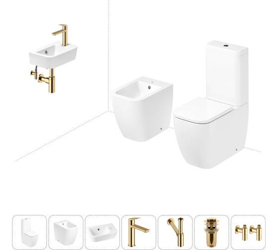 Изображение товара Унитаз-компакт Lavinia Boho One в комплекте 7 в 1 для туалета 202008998