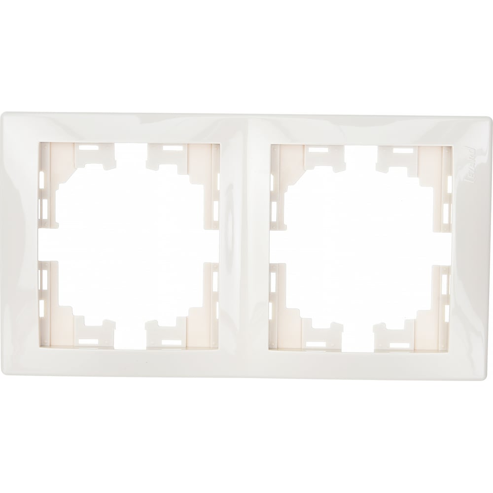 Изображение товара Рамка Lezard MIRA 2-ая вертикальная б вст крем 701-0300-152