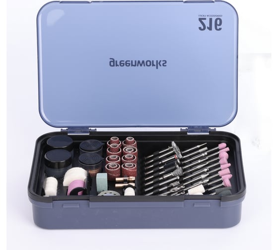 Изображение товара Набор оснастки для гравера 216 предметов в кейсе GreenWorks 3503507