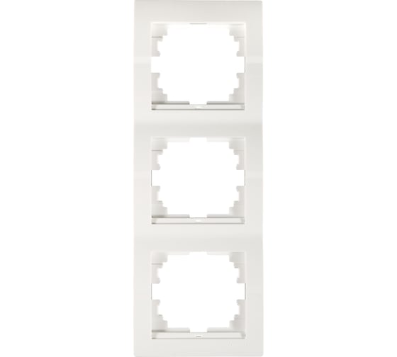 Изображение товара Рамка Lezard DERIY х3 верт. белый 702-0200-153