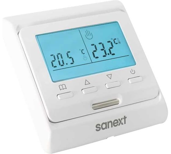 Изображение товара Термостат SANEXT УНИВЕРСАЛЬНЫЙ для электрического и водяного тёплого пола 6989