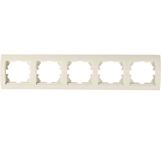 Изображение товара Рамка Lezard DERIY х5 гориз. крем 702-0300-150