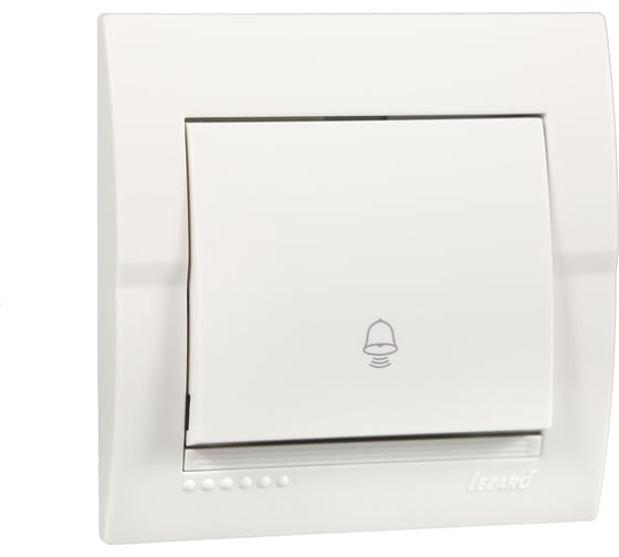 Изображение товара Кнопка звонка Lezard DERIY белый 702-0202-103