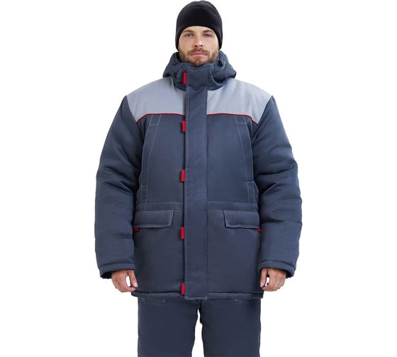 Изображение товара Костюм зимний URSUS "СТАНДАРТ" куртка/полукомбинезон, цвет темно-серый/светло-серый КОС962-308/60-62, 182-188