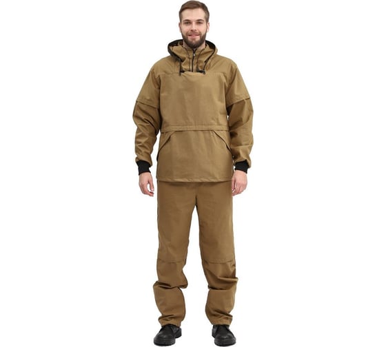 Изображение товара Костюм туристический ПРТНЦФ с сеткой URSUS цвет хаки, ткань палатка 235 КОС283-3800/48-50, 170-176