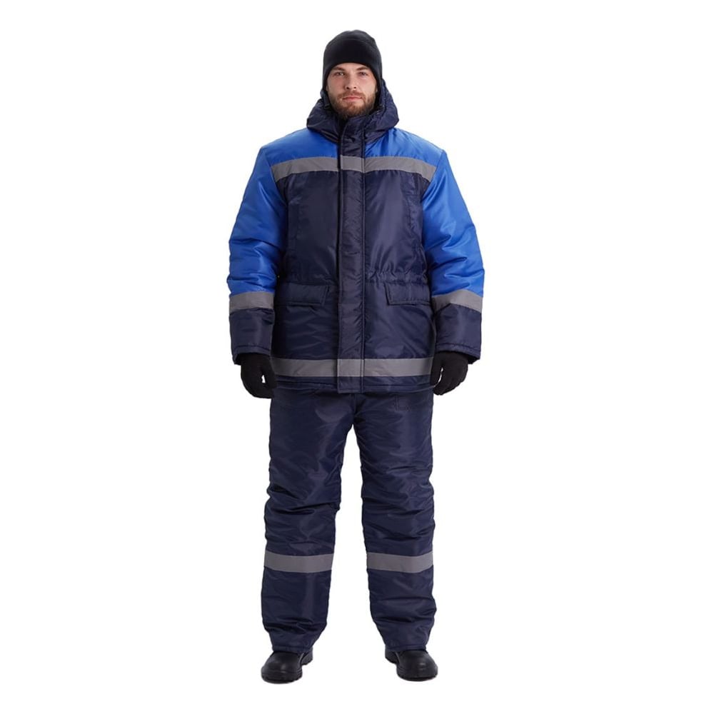 Изображение товара Зимний костюм URSUS Скандин-СОП куртка и полукомбинезон темно-синий и василек