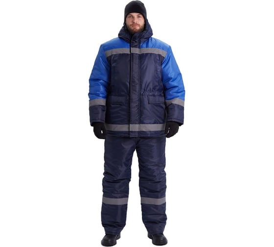 Изображение товара Костюм зимний URSUS "Скандин-СОП" куртка/полукомбинезон, цвет темно-синий/василек КОС639-017/64-66, 182-188