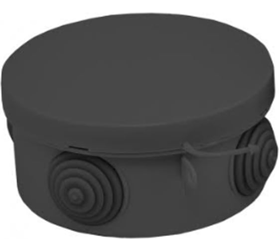 Изображение товара Коробка распаячная U-plast пылевлагозащитная, с эластичным мембранным вводом УПр 85/40.1.3. черная, 120 шт 040-039Ч