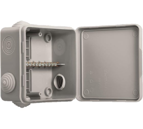 Изображение товара Коробка распаячная уравнивания потенциалов U-plast пылевлагозащитная, с эластичным мембранным вводом 100*100/50.2.3. 20 шт 030-014 КУП