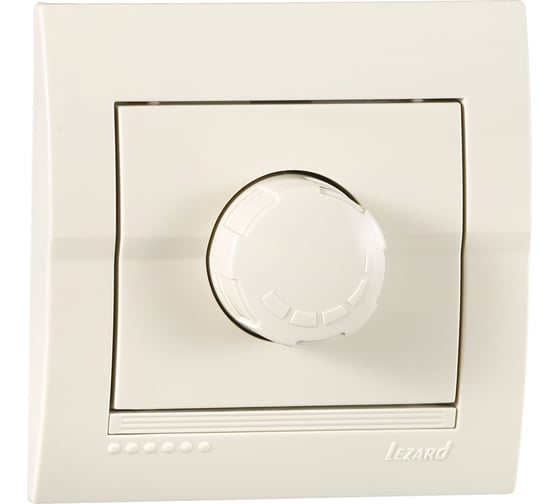 Изображение товара Диммер Lezard DERIY 500 Вт с фильтром крем 702-0303-116