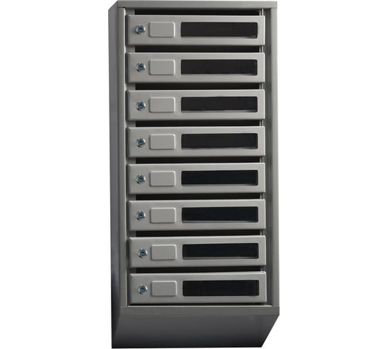 Изображение товара Вертикальный многосекционный почтовый ящик KlestO 8 секций с окошком 1284261