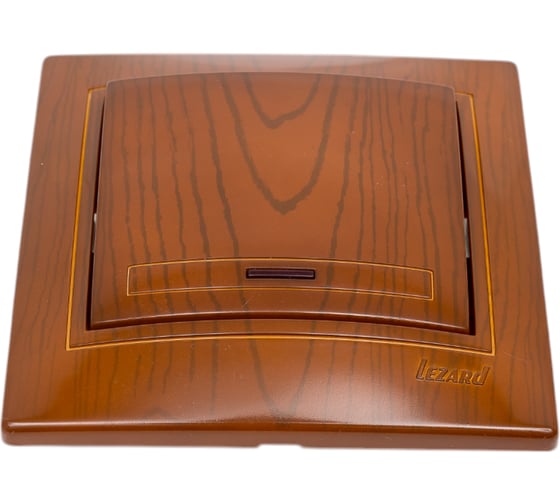 Изображение товара Выключатель Lezard Мира с подсв сосна 701-0801-111