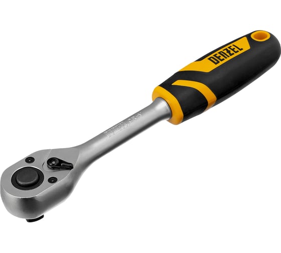 Изображение товара Ключ-трещотка Denzel 1/2", 90 зубьев, с быстрым сбросом, CrV 14033